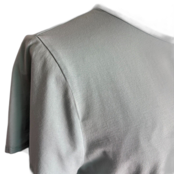 J. Jill Aqua Green/Blue Short Sleeve Shirttail Tee Sz XL, Casual, Pima Cotton - Picture 5 of 11